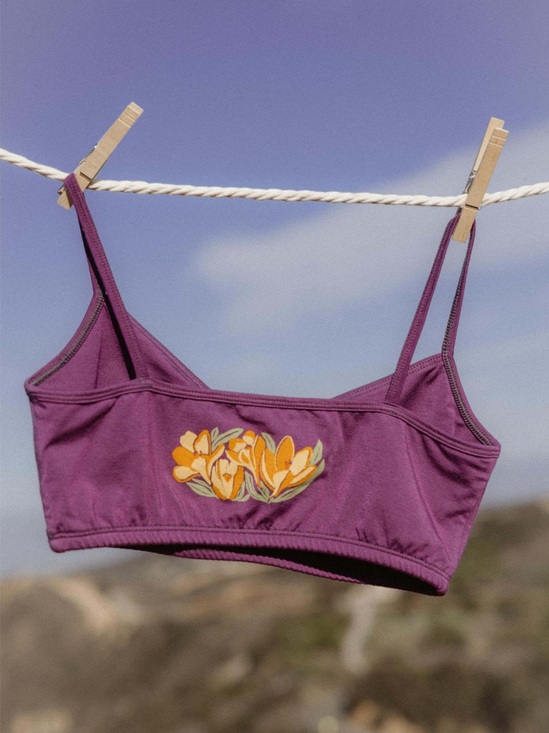 Purusha People Demeter Ruched Bra Mulberry XS